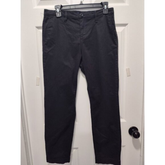 NAUTICA SIZE 6/28 Ankle-Length Tencel‎ STRETCH Black Cropped Jeans-Pants - Picture 1 of 11